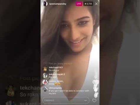 poonampandey nude live|Poonam Pandey (Poonam